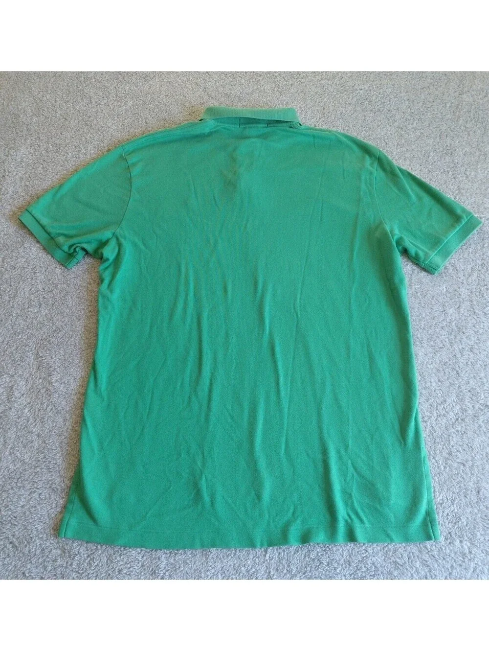 Polo Ralph Lauren Green Polo Shirt Large Short Sleeve Logo Button Mens